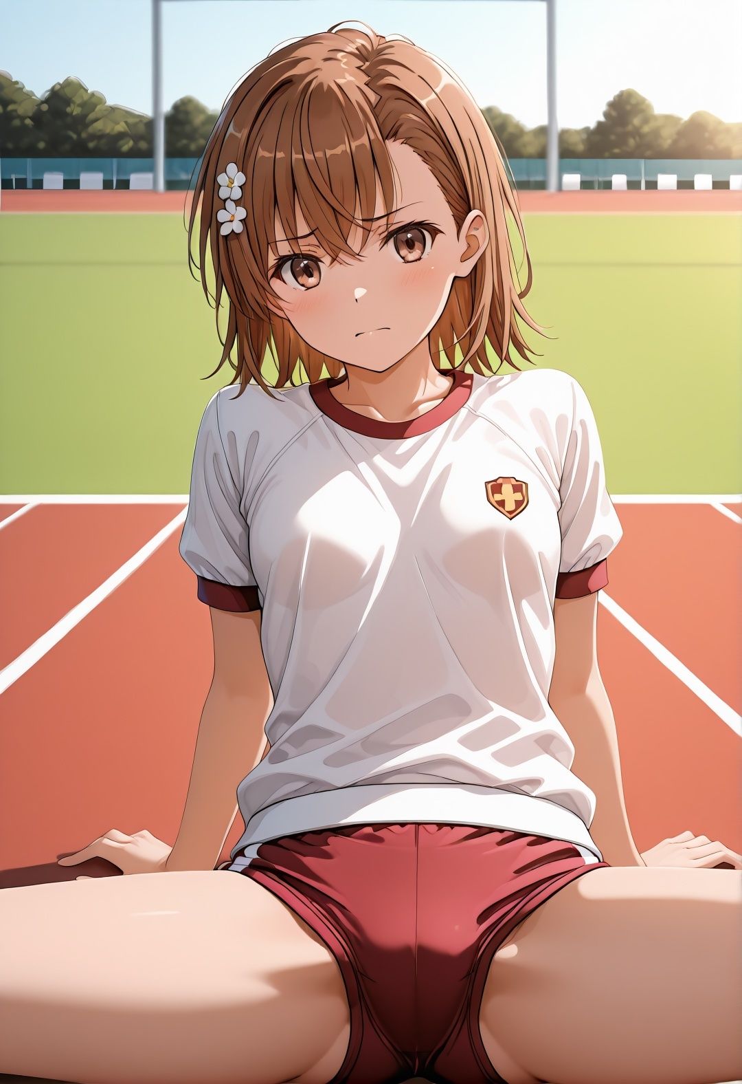 美〇が学校でエロい目に遭う超〇磁砲パロディ-制服・スク水・緊縛中出し_005