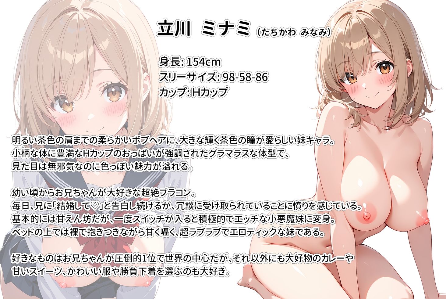 間違って媚薬を飲んで発情しちゃった爆乳妹が大好きな兄に中出しおねだりしてきた！_010